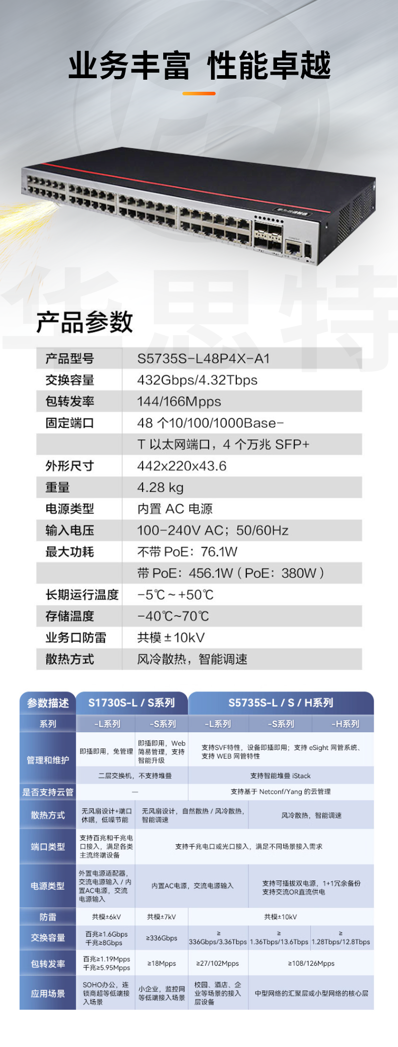 華為數通智選交換機 S5735S-L48P4X-A1