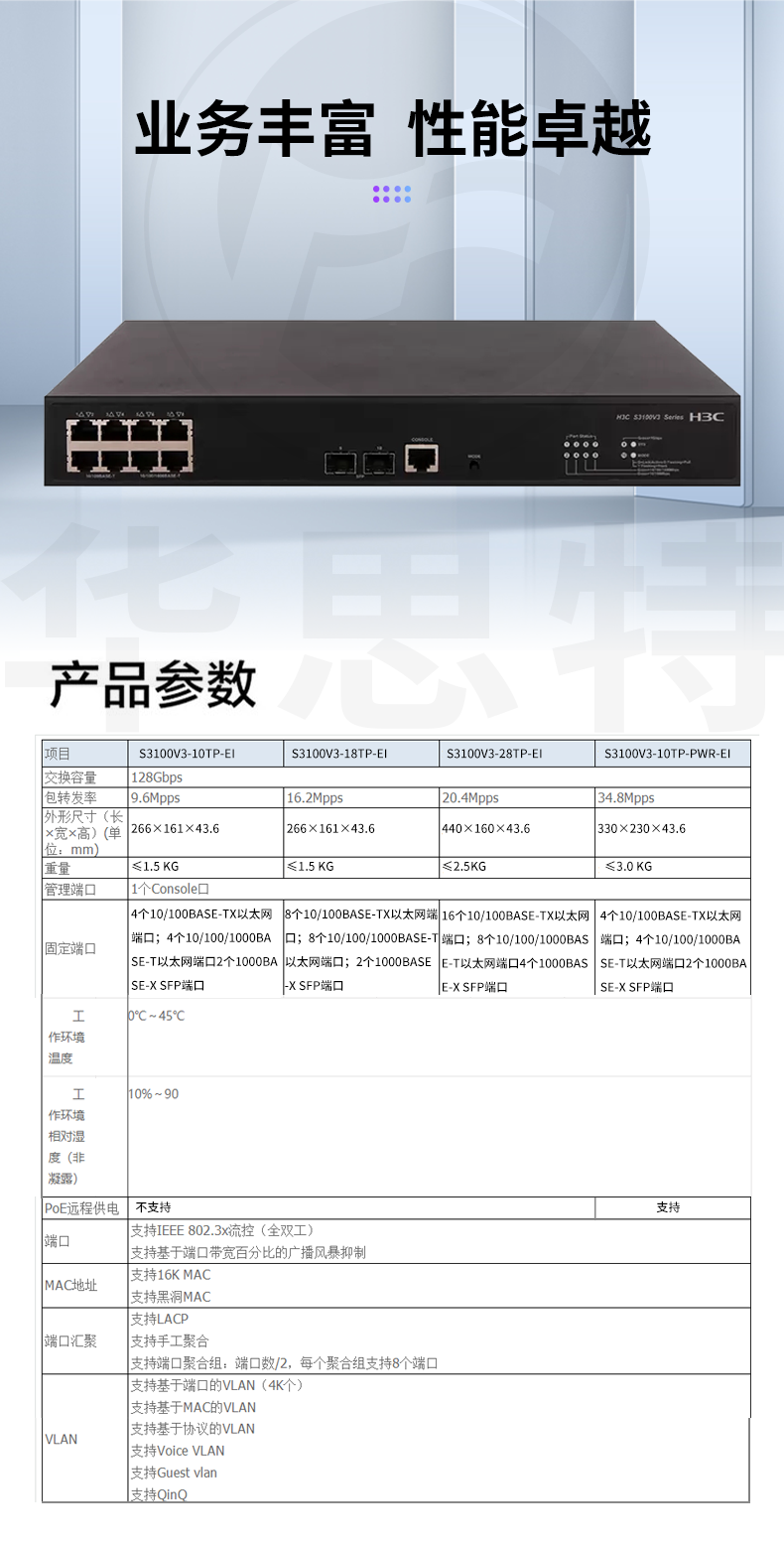 H3C交換機 LS-3100V3-10TP-PWR-EI