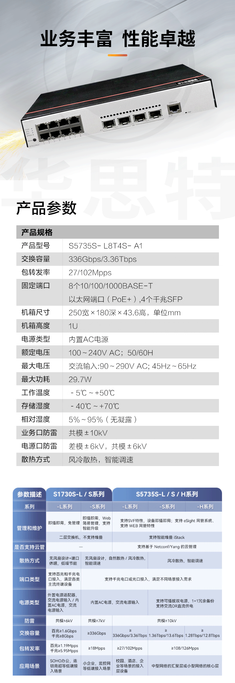 華為數通智選交換機 S5735S-L8T4S-A1